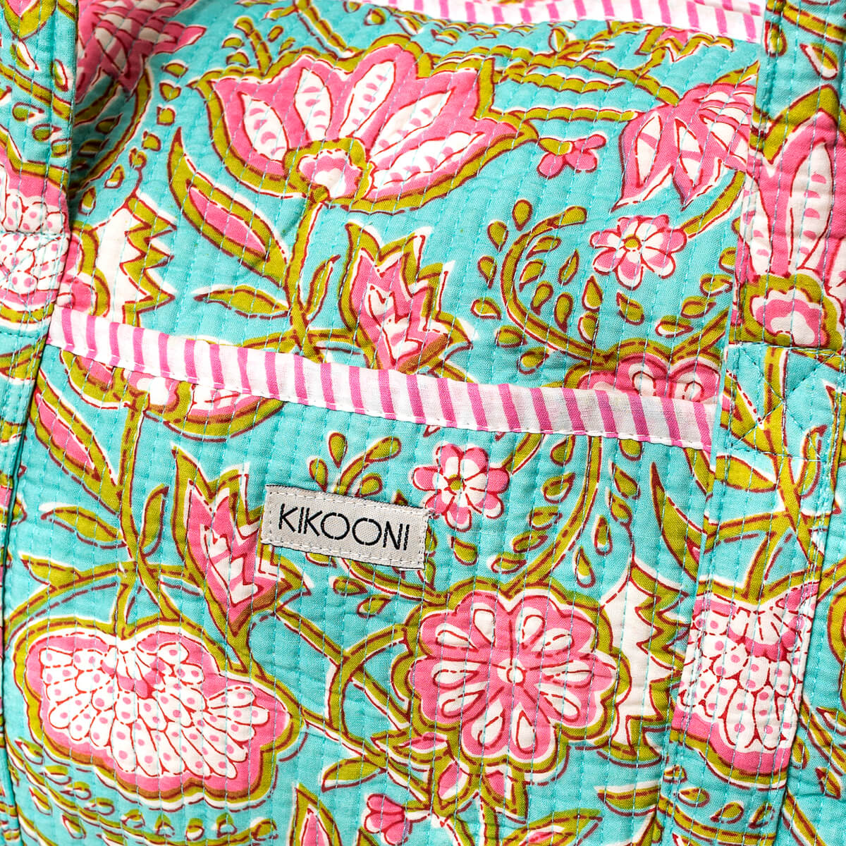 Handgemachte Baumwolltasche  "Pink Lotus"