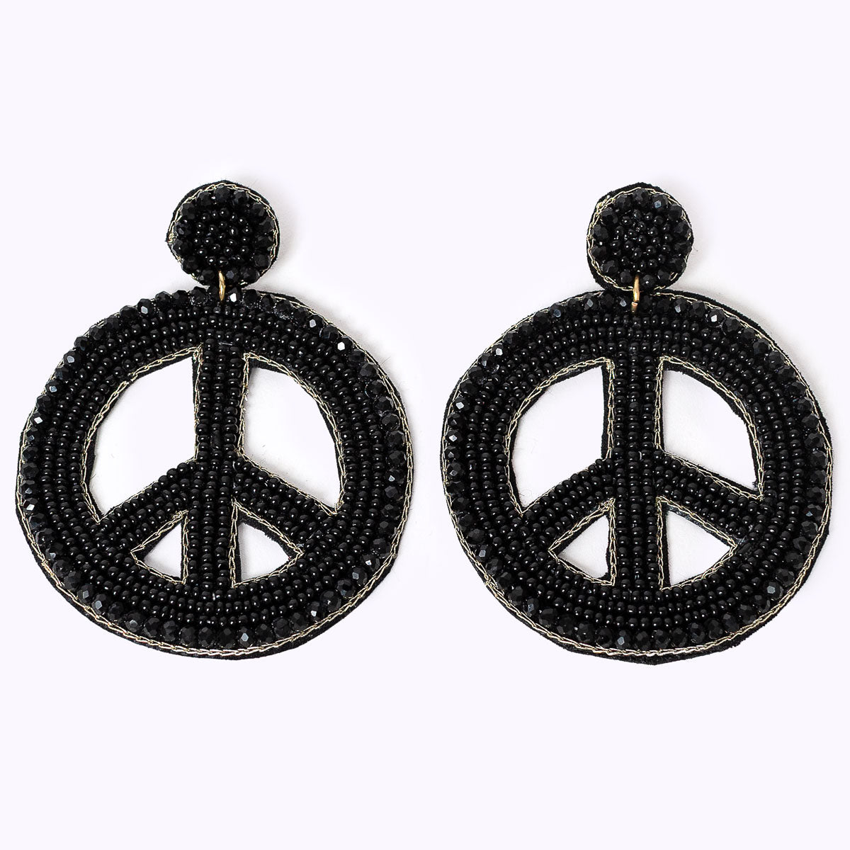 Beaded earrings "My Peace"