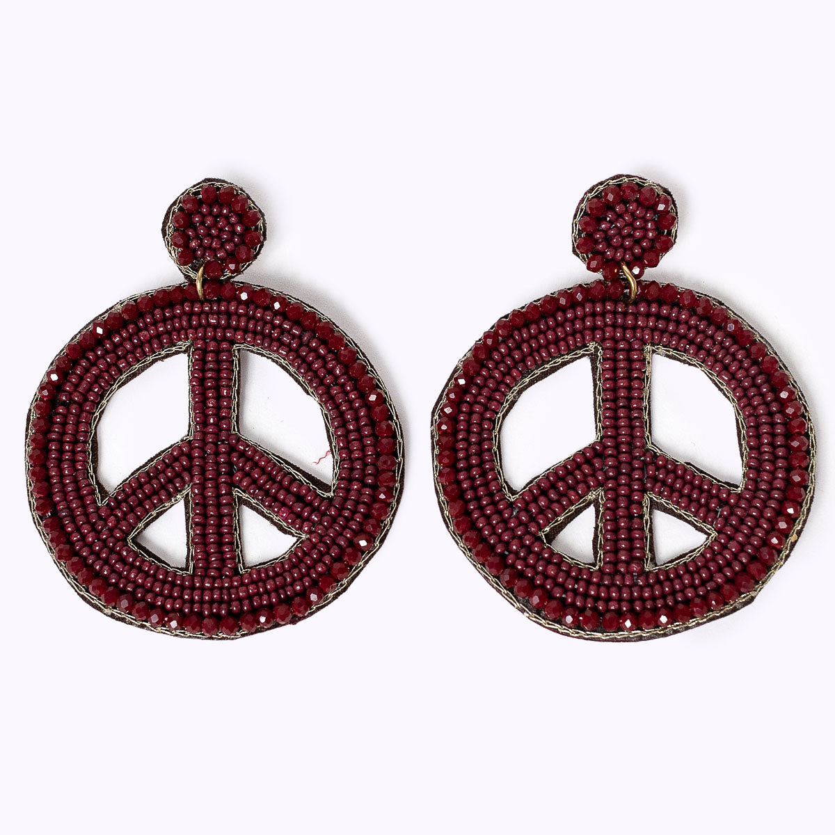 Beaded earrings "My Peace"
