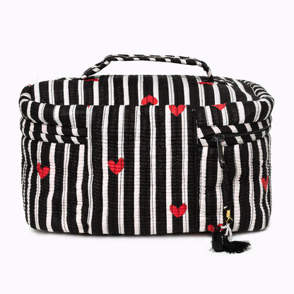 Große Kosmetiktasche  BIG BEAUTY "LOVE EDITION" black