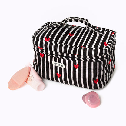 Große Kosmetiktasche  BIG BEAUTY "LOVE EDITION" black
