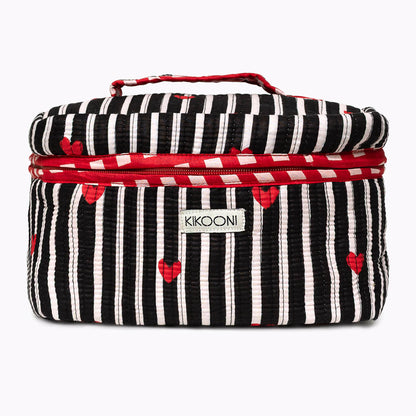 Große Kosmetiktasche  BIG BEAUTY "LOVE EDITION" black