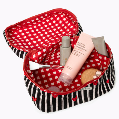 Große Kosmetiktasche  BIG BEAUTY "LOVE EDITION" black