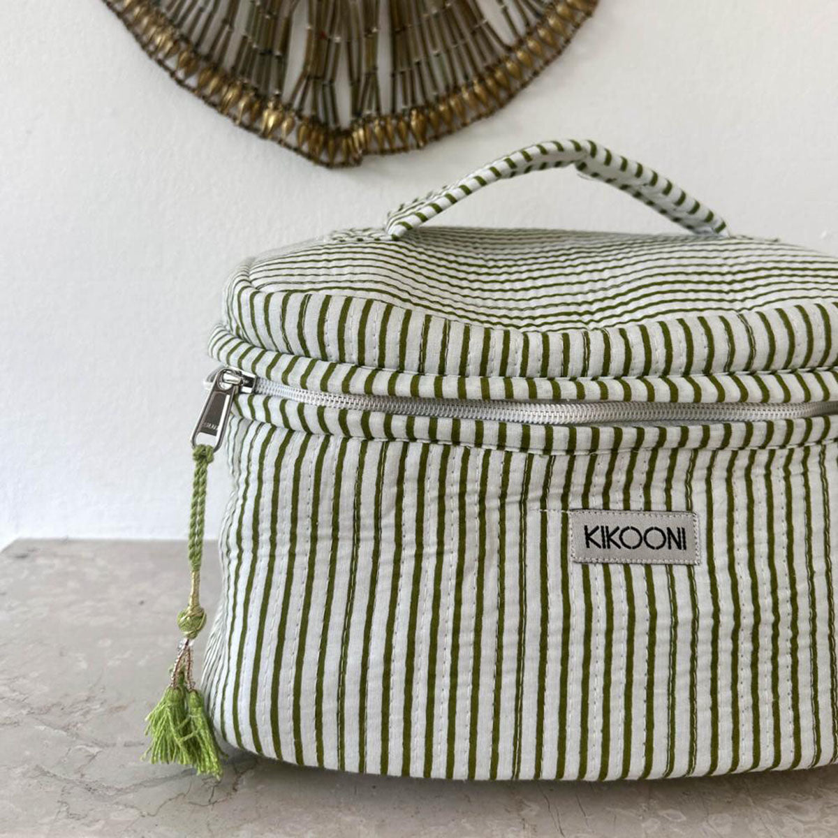 große Kosmetiktasche BIG BEAUTY "Stripes with P"