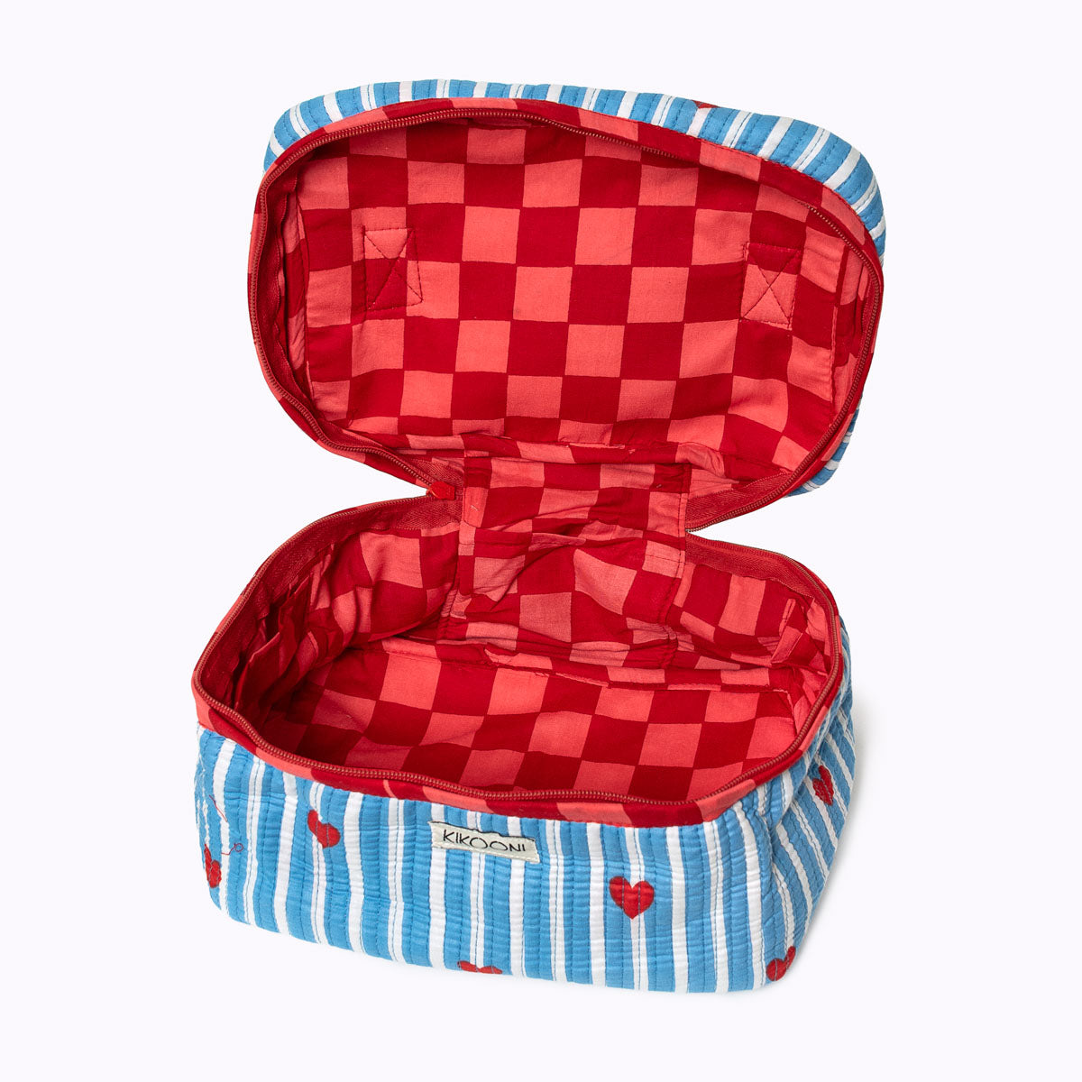 Große Kosmetiktasche  BIG BEAUTY "LOVE EDITION" blau