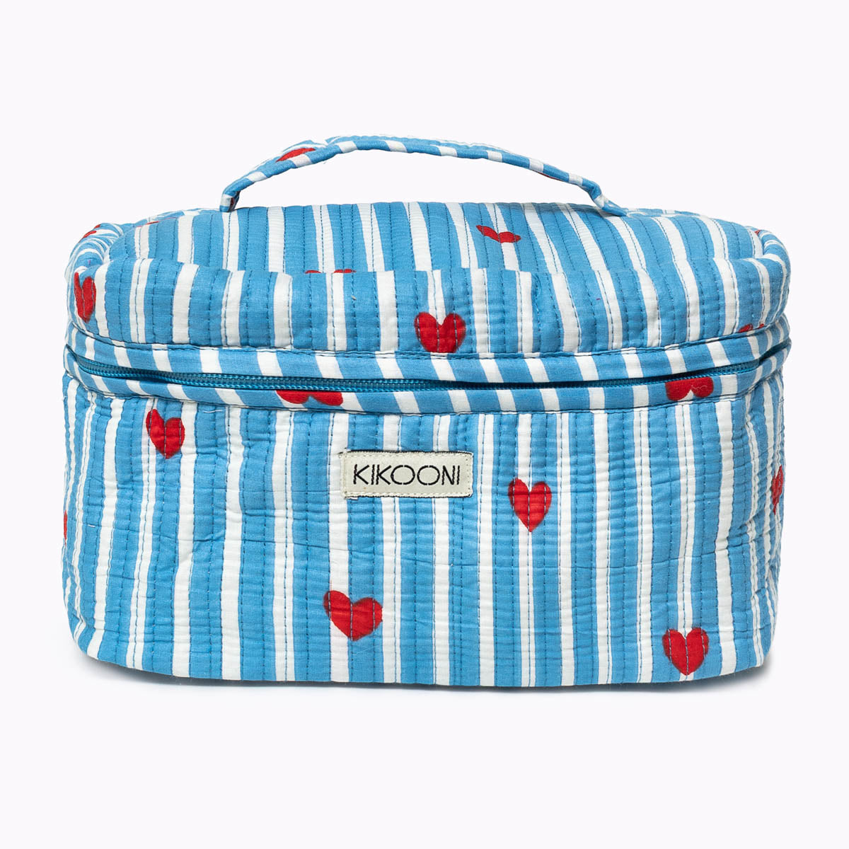 Große Kosmetiktasche  BIG BEAUTY "LOVE EDITION" blau