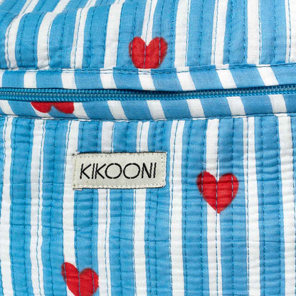 Große Kosmetiktasche  BIG BEAUTY "LOVE EDITION" blau