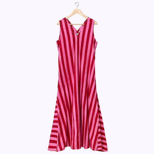 Candy Stripe Maxi Dress