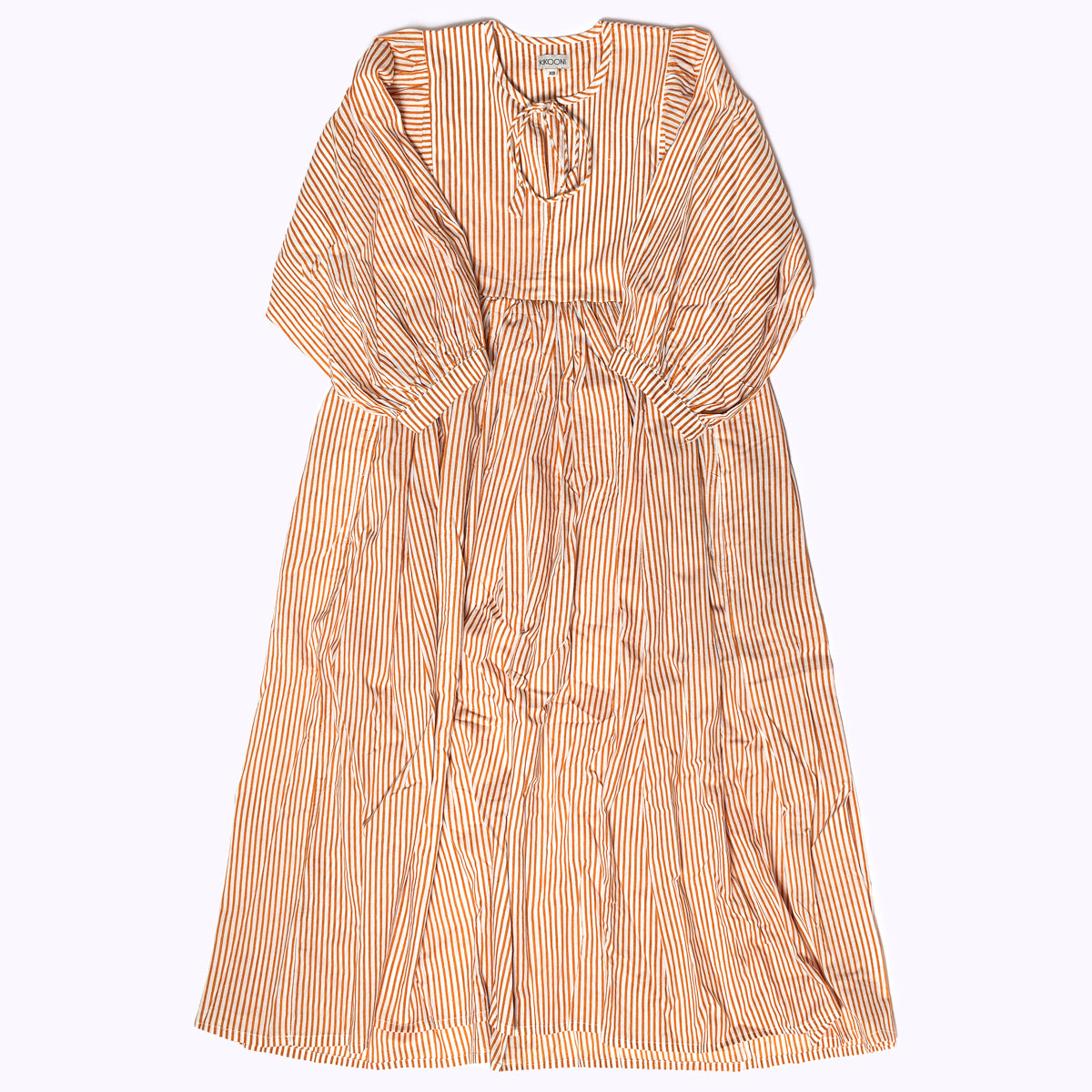 "Feel Good" cotton dress "Cinnamon Lines"