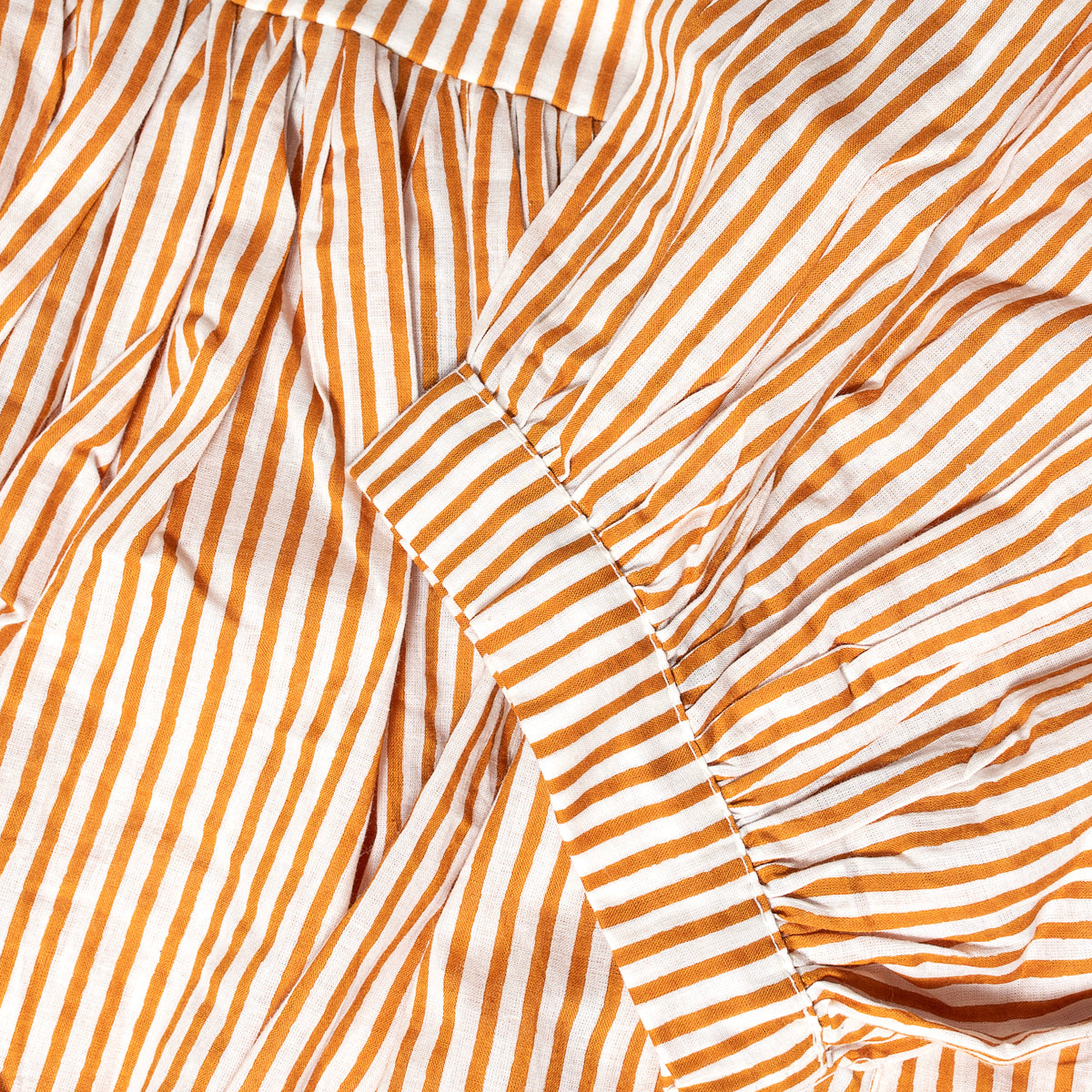 "Feel Good" cotton dress "Cinnamon Lines"