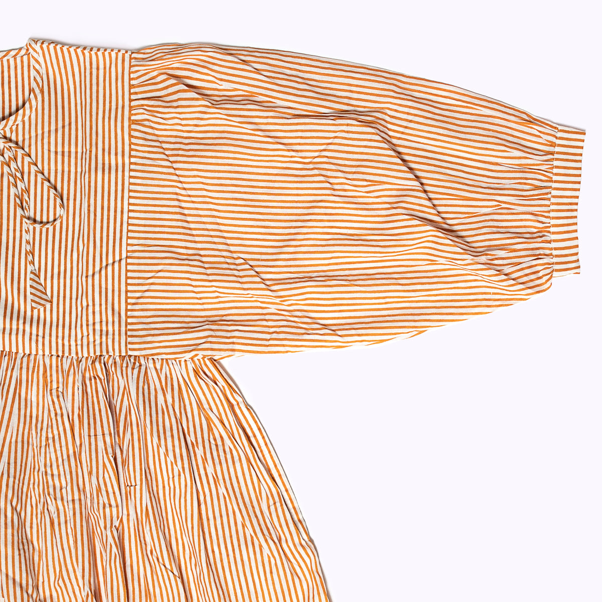 "Feel Good" cotton dress "Cinnamon Lines"