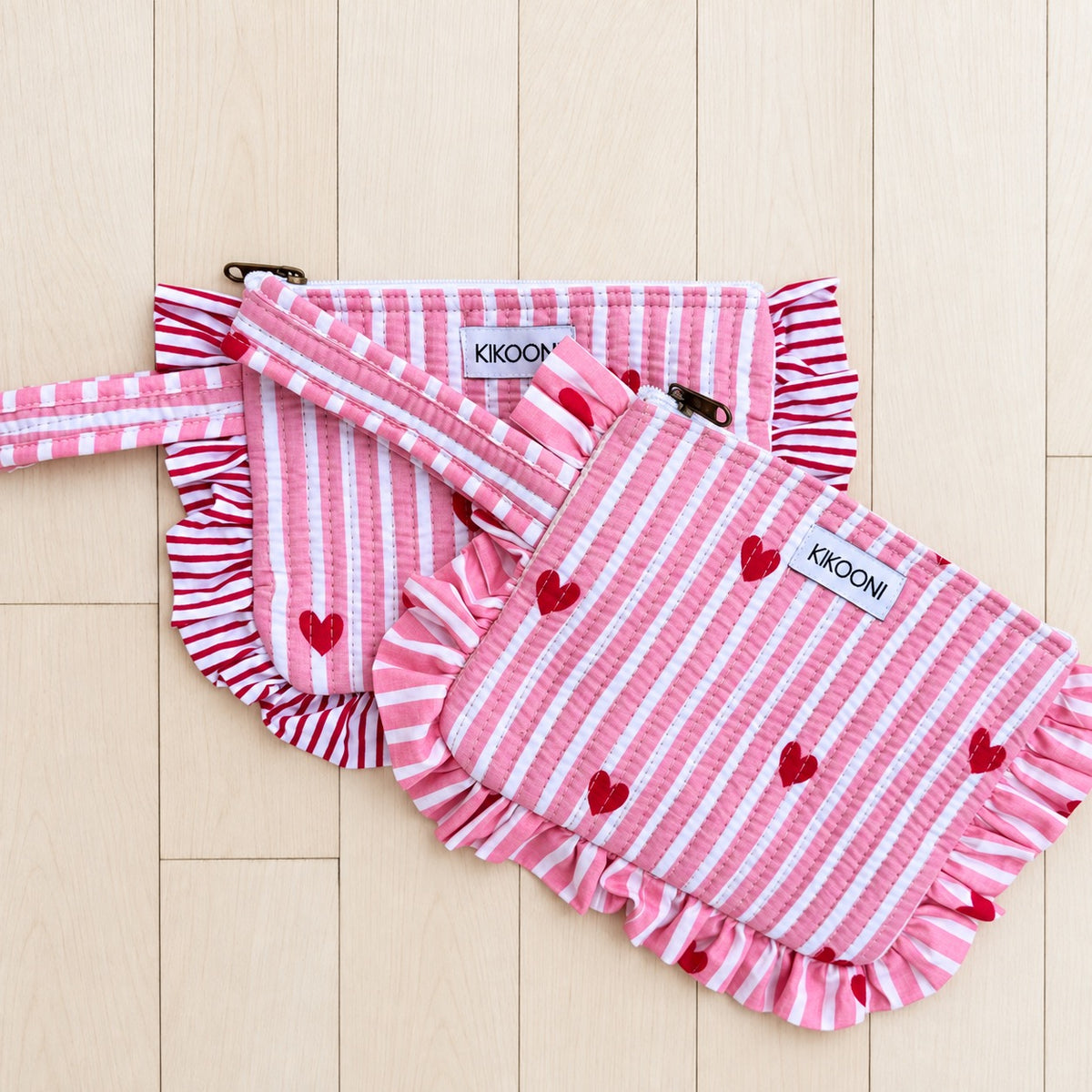 KIKOONI Cutiebag "Hearts & Ruffles"