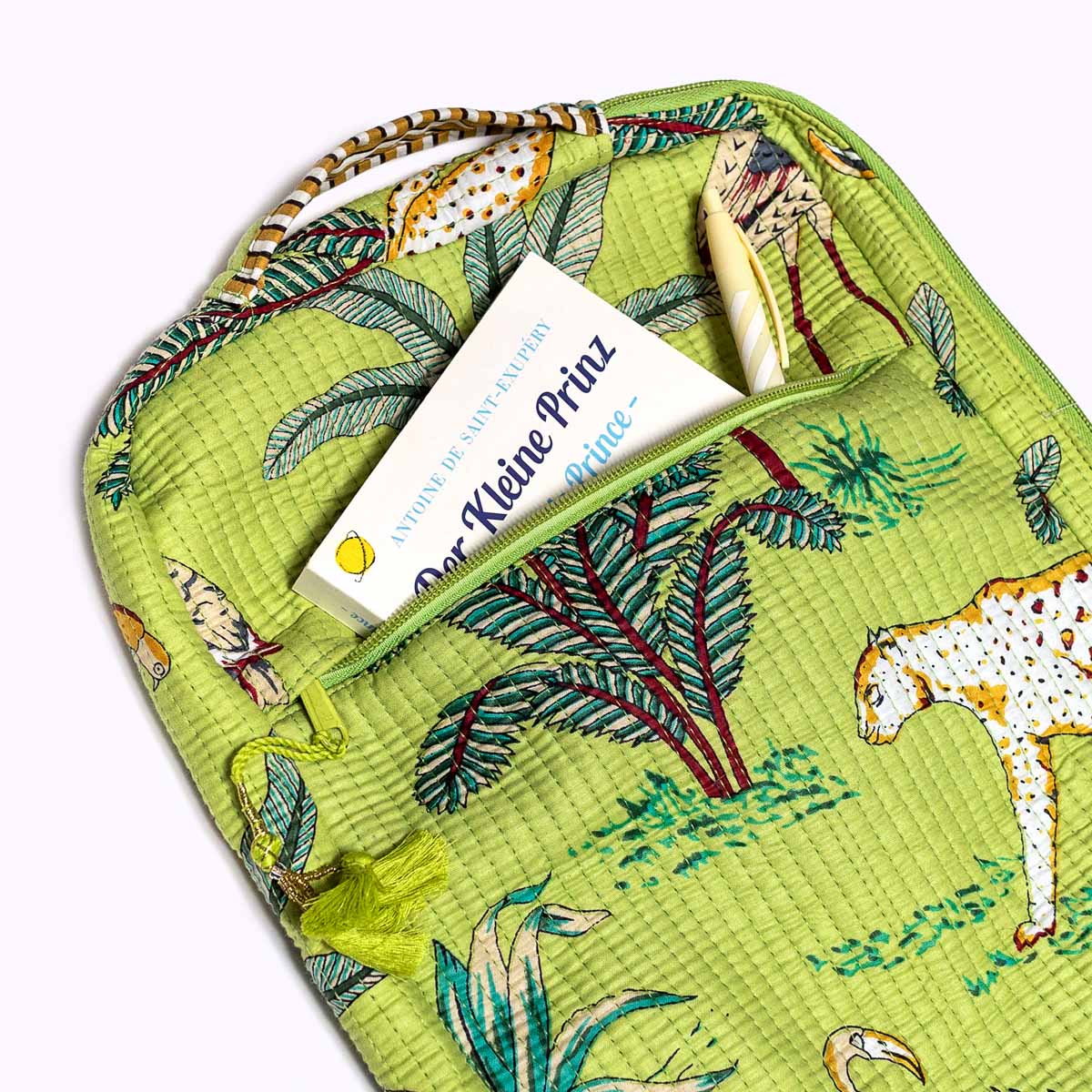 14 Zoll Handgemachte Laptoptasche "Juicy Jungle"