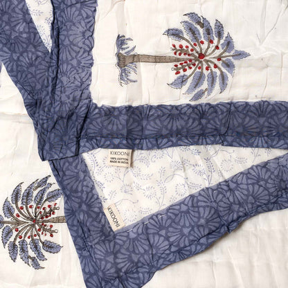 XXL Quilt "Palm Breeze"  -  King Size Überdecke (220 x 270 cm)