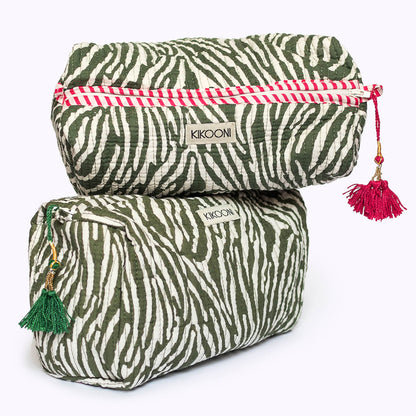 handmade cosmetic bag "Desert Zebra"