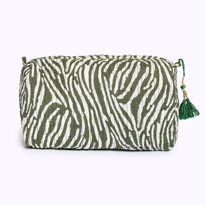 handmade cosmetic bag "Desert Zebra"