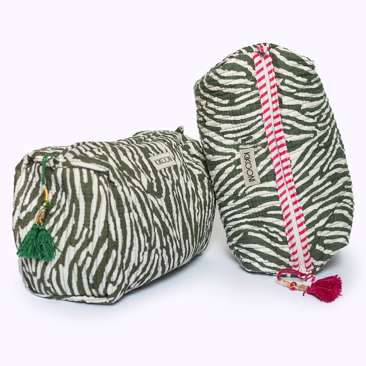 handmade cosmetic bag "Desert Zebra"