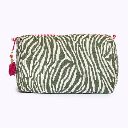 handmade cosmetic bag "Desert Zebra"