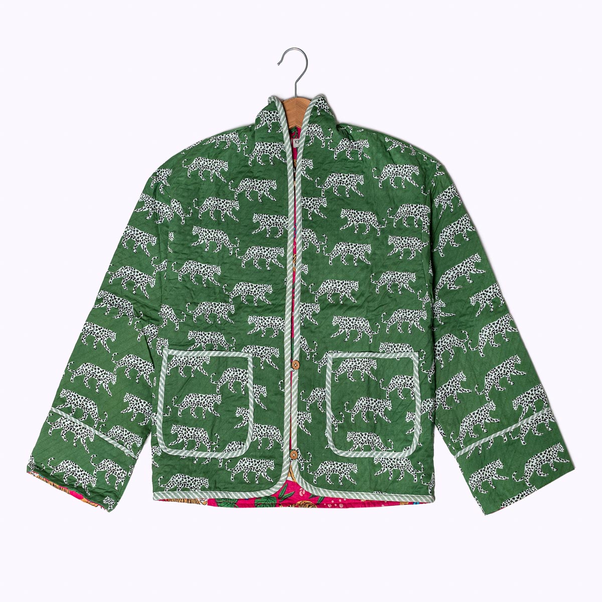 Leicht wattierte Baumwolljacke "Green Jungle"