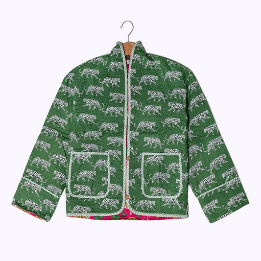Leicht wattierte Baumwolljacke "Green Jungle"