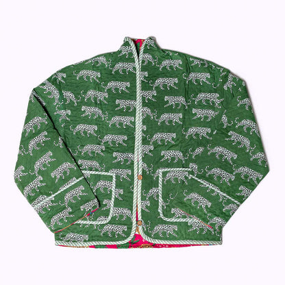 Leicht wattierte Baumwolljacke "Green Jungle"