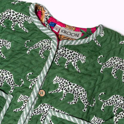 Leicht wattierte Baumwolljacke "Green Jungle" für Kinder