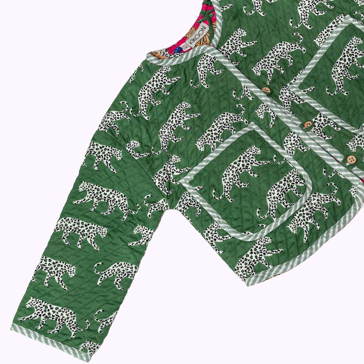 Leicht wattierte Baumwolljacke "Green Jungle" für Kinder