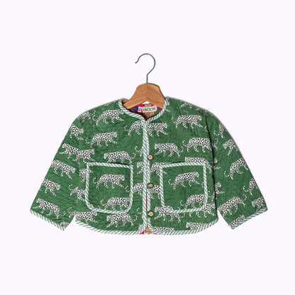 Leicht wattierte Baumwolljacke "Green Jungle" für Kinder