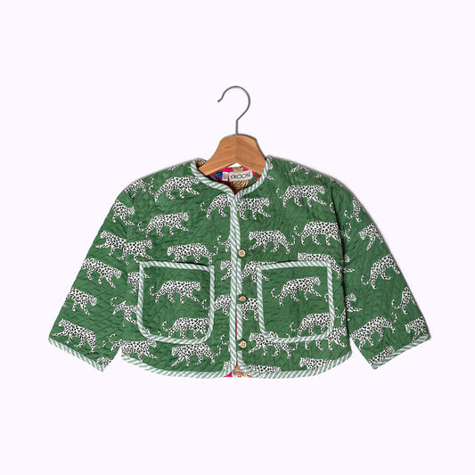 Leicht wattierte Baumwolljacke "Green Jungle" für Kinder