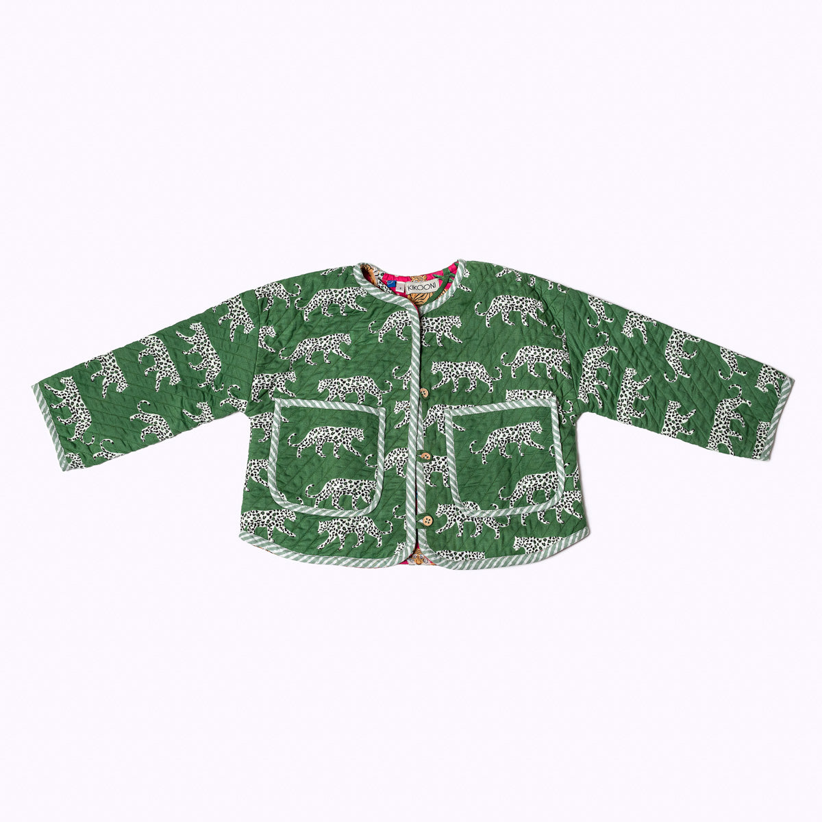Leicht wattierte Baumwolljacke "Green Jungle" für Kinder