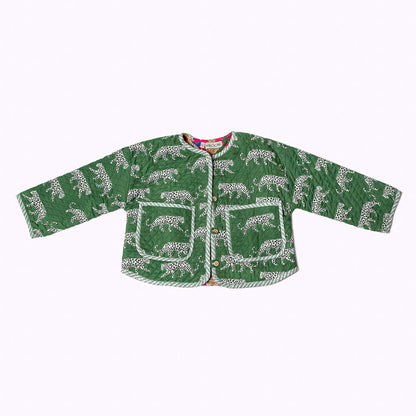 Leicht wattierte Baumwolljacke "Green Jungle" für Kinder
