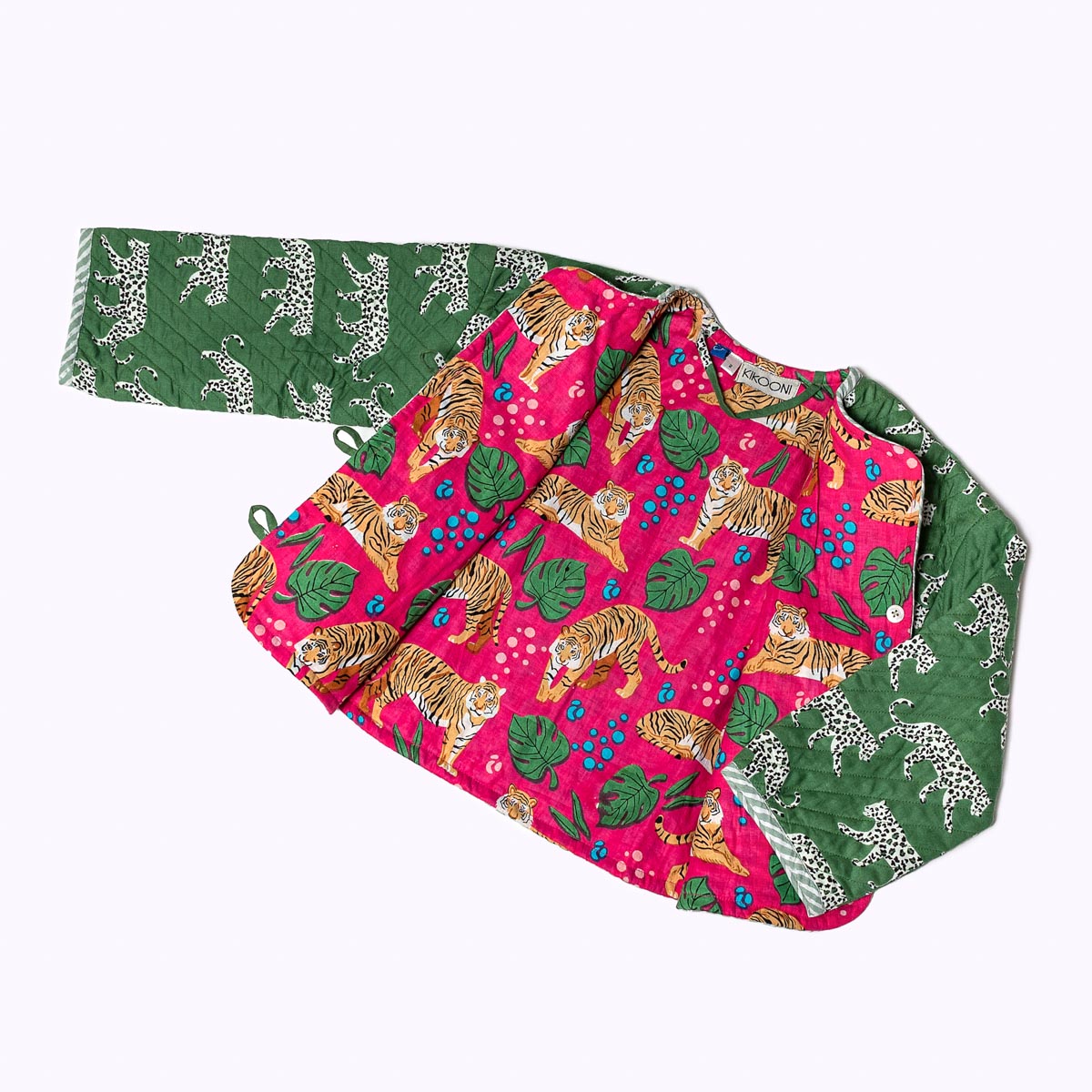 Leicht wattierte Baumwolljacke "Green Jungle" für Kinder