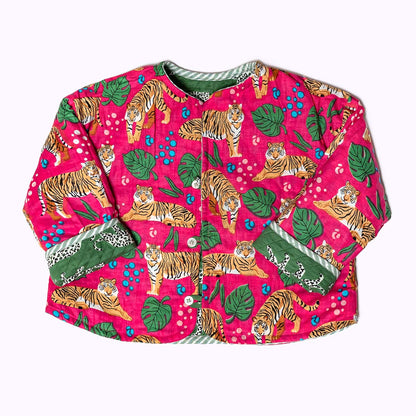 Leicht wattierte Baumwolljacke "Green Jungle" für Kinder