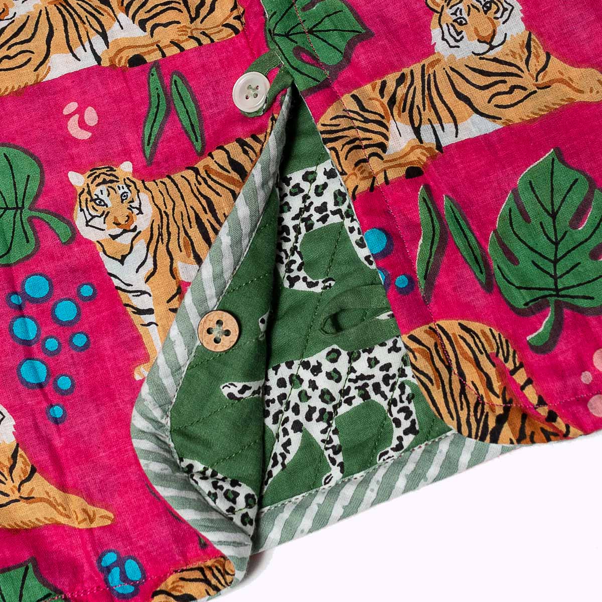 Leicht wattierte Baumwolljacke "Green Jungle" für Kinder