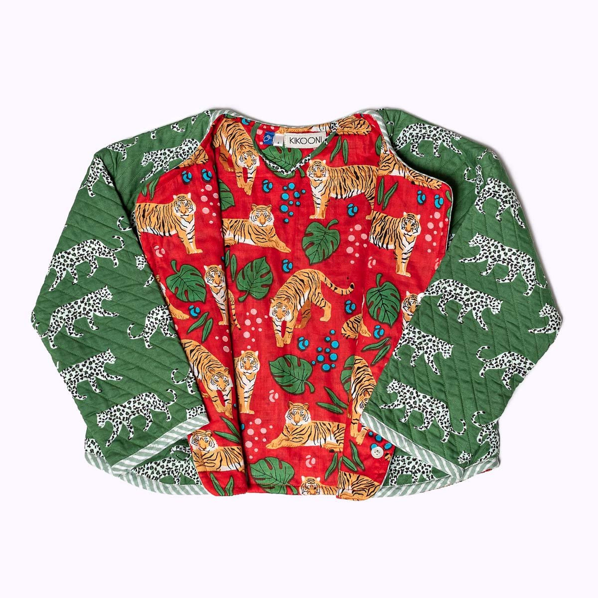 Leicht wattierte Baumwolljacke "Green Jungle" für Kinder