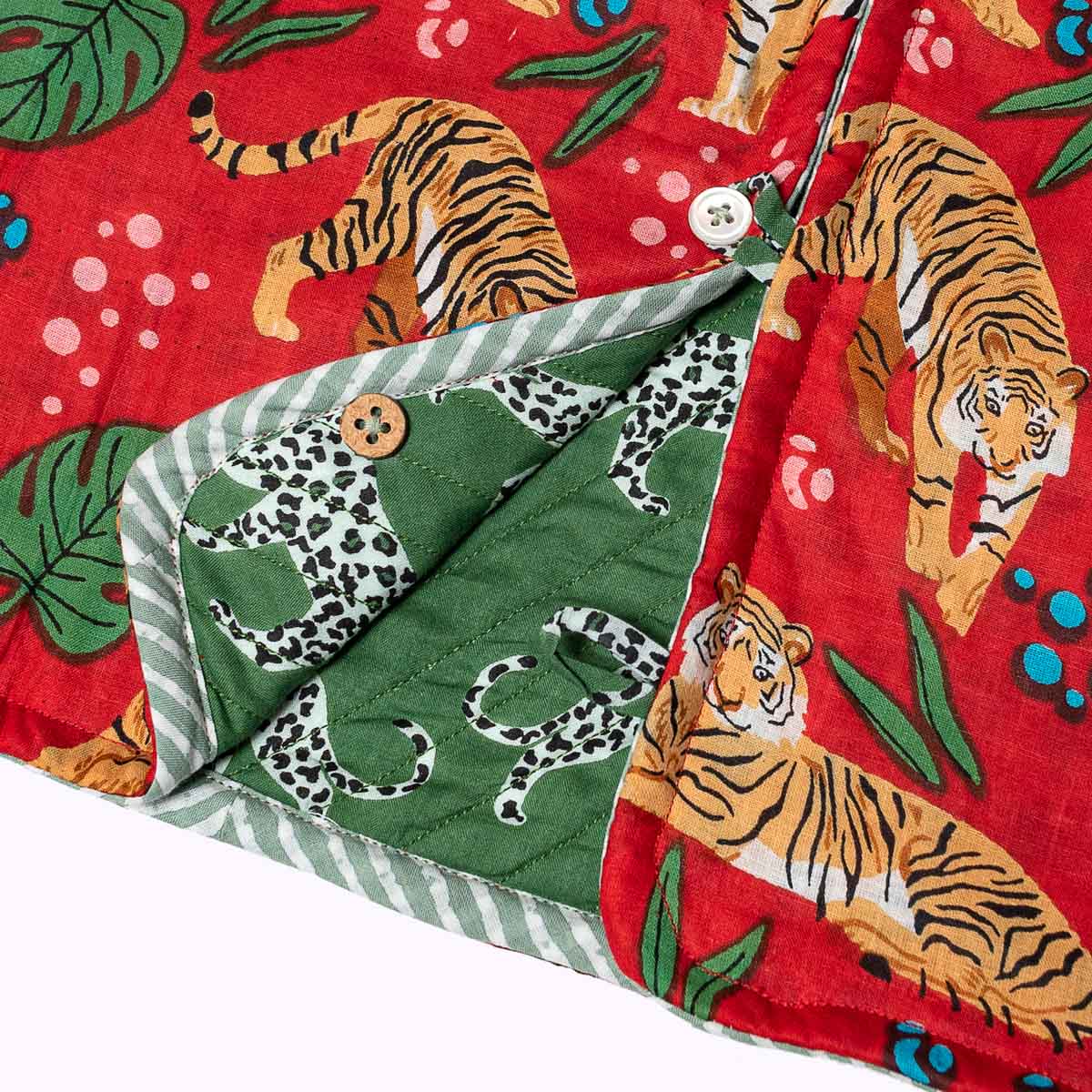 Leicht wattierte Baumwolljacke "Green Jungle" für Kinder