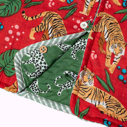 Leicht wattierte Baumwolljacke "Green Jungle" für Kinder