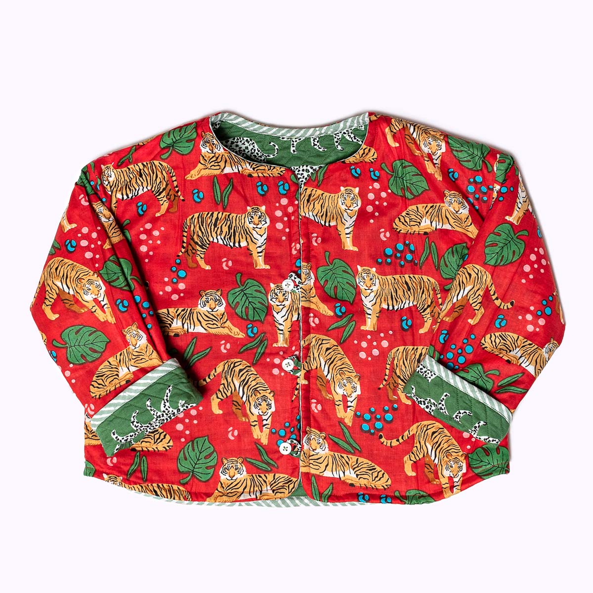 Leicht wattierte Baumwolljacke "Green Jungle" für Kinder