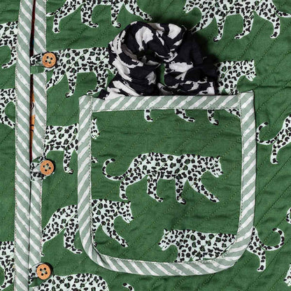 Leicht wattierte Baumwolljacke "Green Jungle" für Kinder