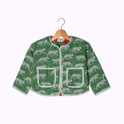 Leicht wattierte Baumwolljacke "Green Jungle" für Kinder