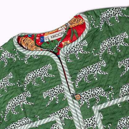 Leicht wattierte Baumwolljacke "Green Jungle" für Kinder