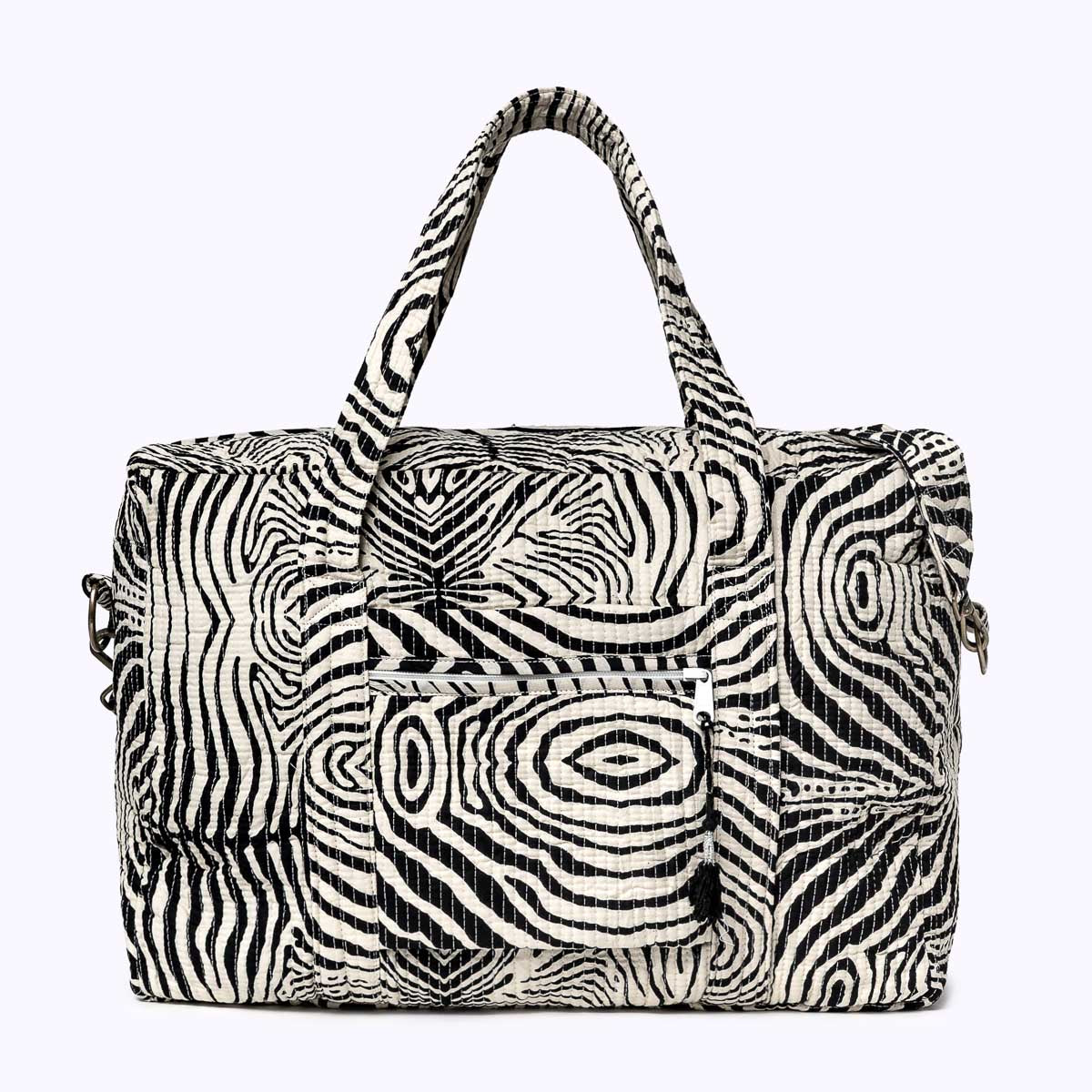 Große Reisetasche "Electric Zebra"