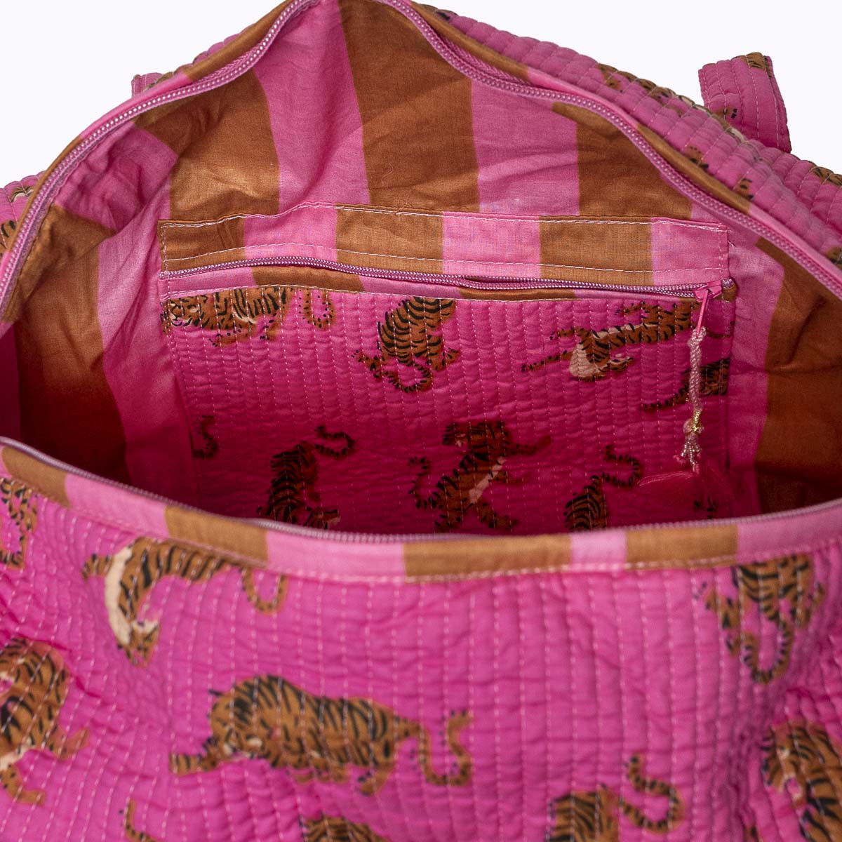 Handgemachte Baumwolltasche "Electric Tigress" 2