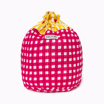 FUNBAG "Lovely Checks Pink" small