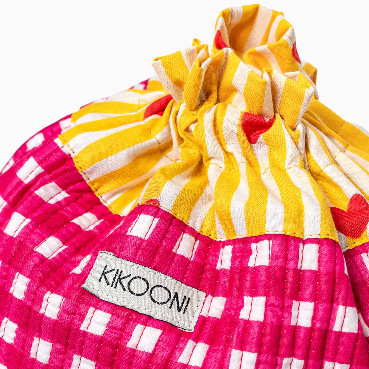 FUNBAG "Lovely Checks Pink" small