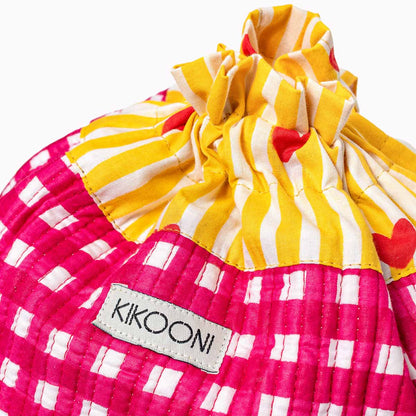 FUNBAG "Lovely Checks Pink" small