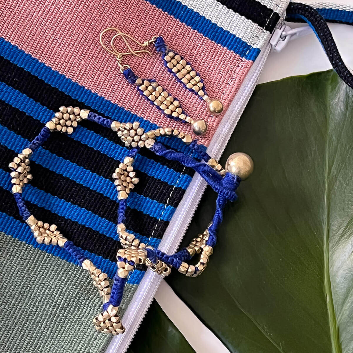 Dokra earrings "short strands"