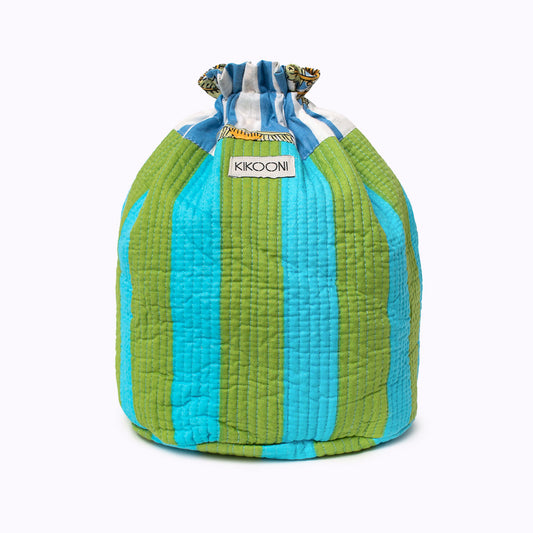 Funbag "Bold Stripes greek summer" small - authentisches Handwerk