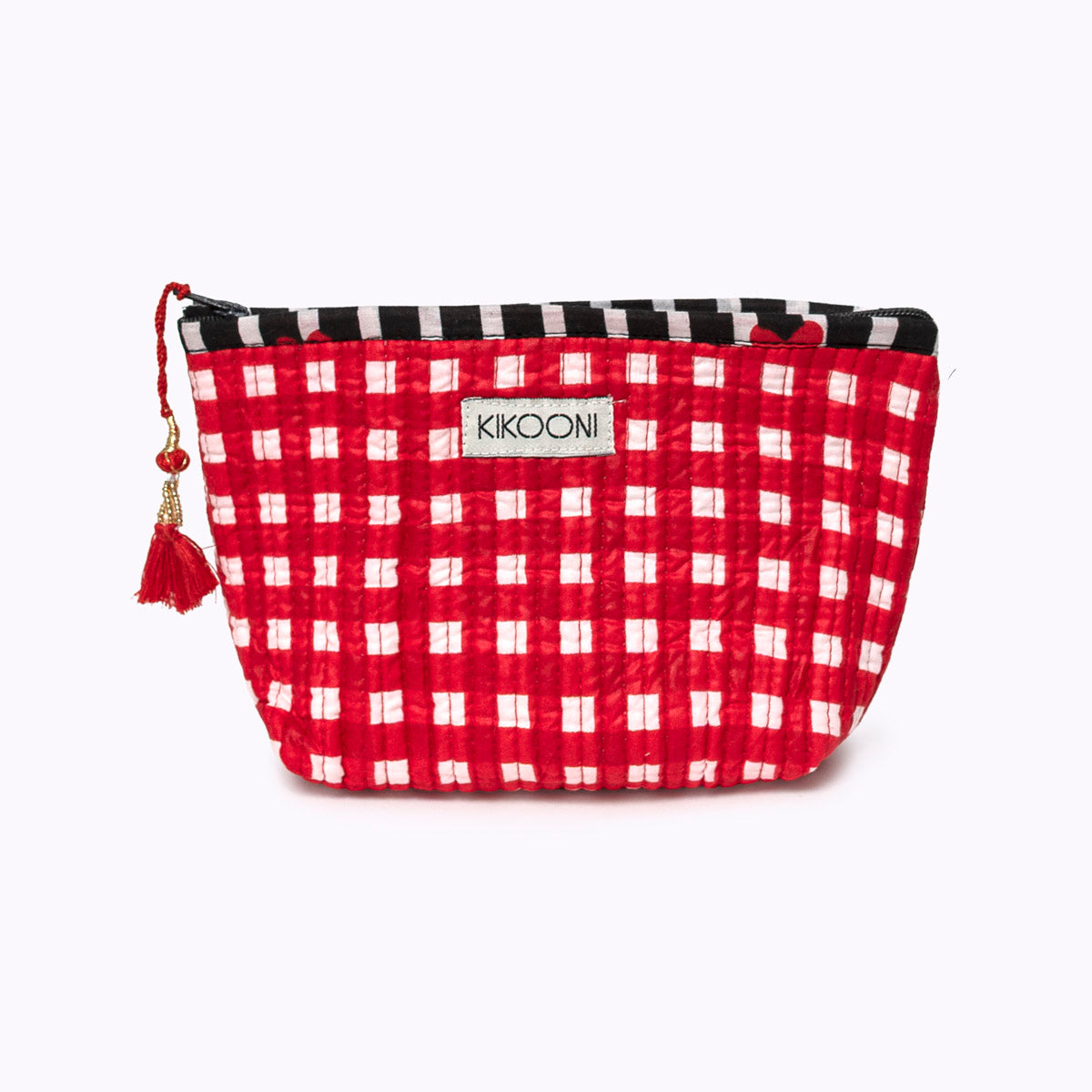 Mini Tasche "HAPPY CHECK" red