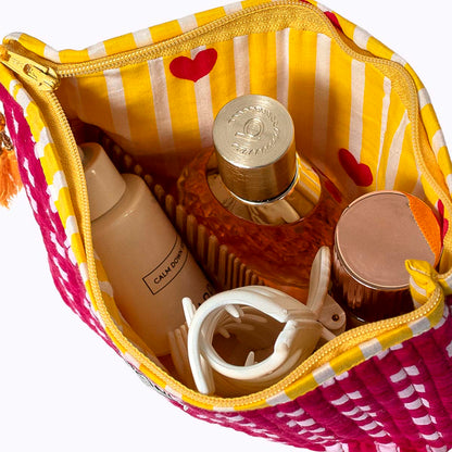 Mini Tasche "HAPPY CHECK" pink